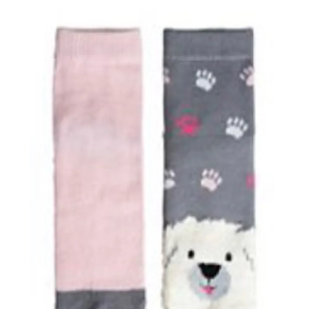 Cuddl Duds Girls 4-10 Ankle Double Layer Slipper Socks Total 6 Pr